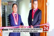 OCMA propuso destitución de Walter Ríos por uso indebido del cargo