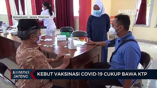 Kebut Vaksinasi Covid-19 Cukup Bawa KTP