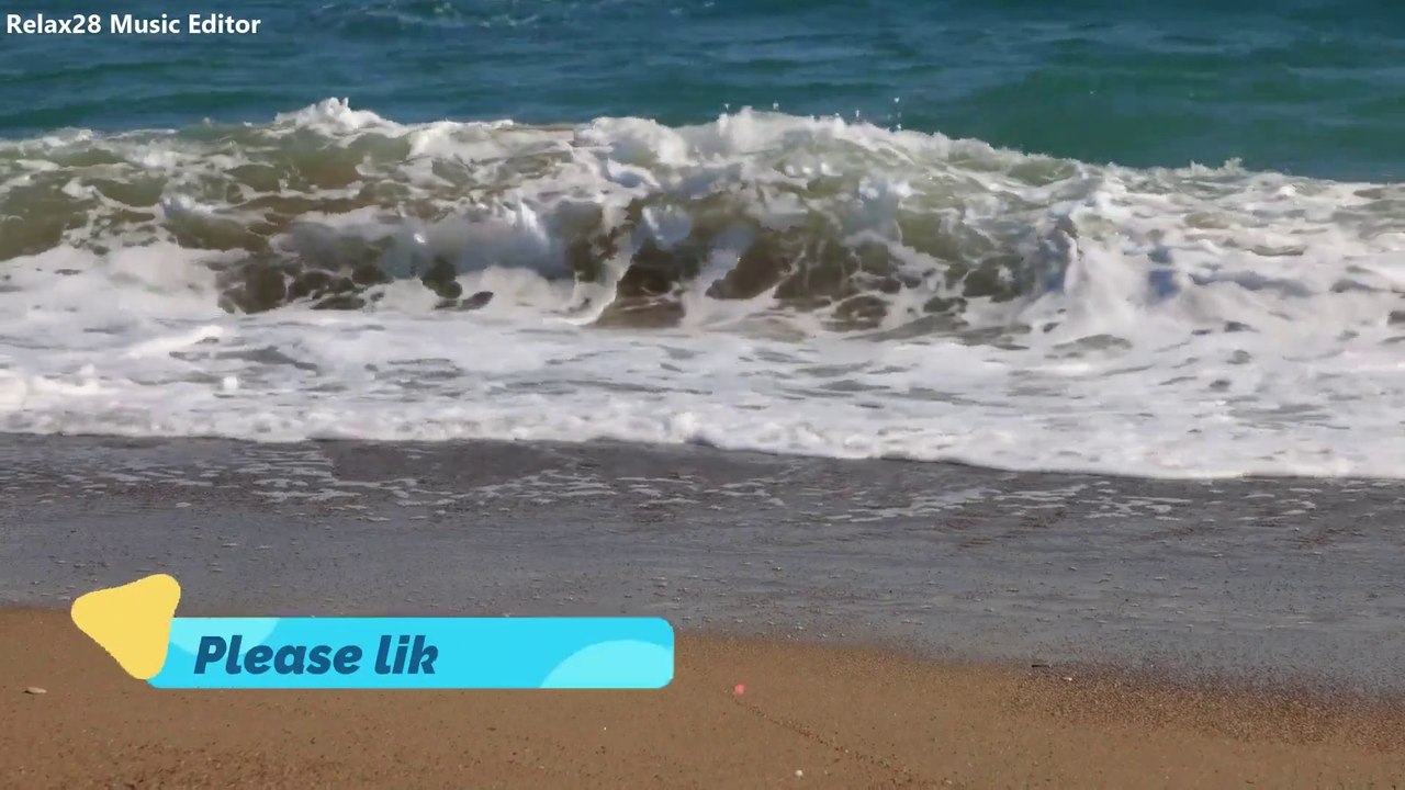 Ocean Waves Video & Sounds: Perfect Beach Scene "White Sand, Blue Water"