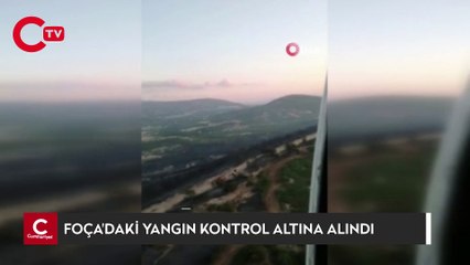 Foça'daki orman yangını kontrol altına alındı