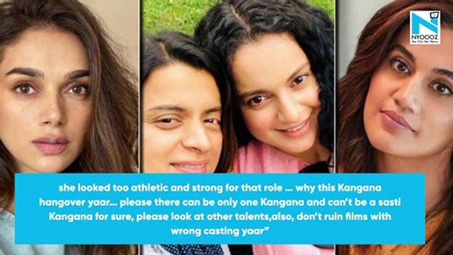 Taapsee Pannu reacts to Rangoli Chandel wanting Aditi Rao Hydari in 'Haseen Dilruba'