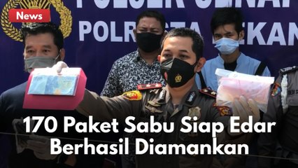 MASIH DARI KAMPUNG DALAM !! 170 PAKET SABU SIAP EDAR BERHASIL DI AMANKAN APARAT POLSEK SENAPELAN !!