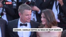 Festival de Cannes : Camille Cottin et Matt Damon sur le tapis rouge