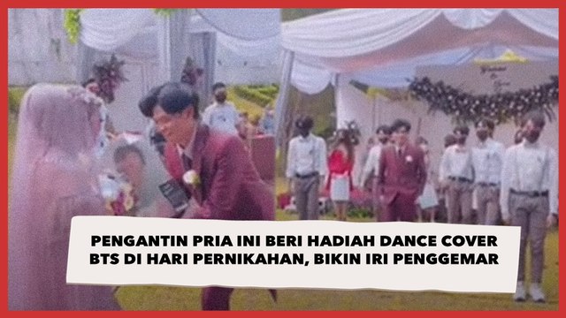 Pengantin Pria Ini Beri Hadiah Dance Cover BTS di Hari Pernikahan, Bikin Iri Penggemar