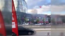 Yüzlerce müşteri içerideyken, AVM'de korkutan yangın