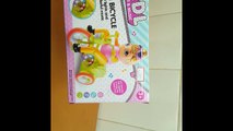 Unboxing and Review of Mini Bicycle Doll Battery Operated Flashing Colorful LED Lights and Music