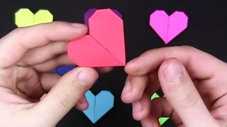 Easy Origami: Heart In 1 Minute. Gift For Mother