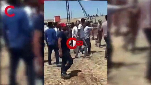 DEDAŞ ekipleri, jandarma eşliğinde tarımsal sulamada kullanılan elektriği kesmeye geldi