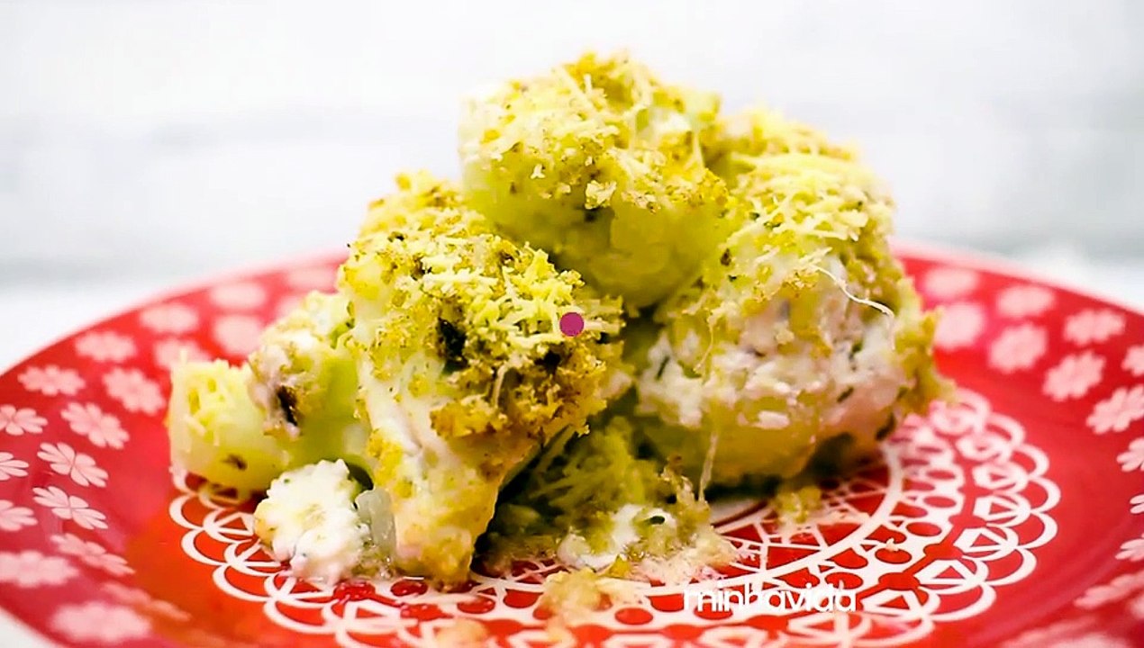 Couve-flor gratinada com requeijão light