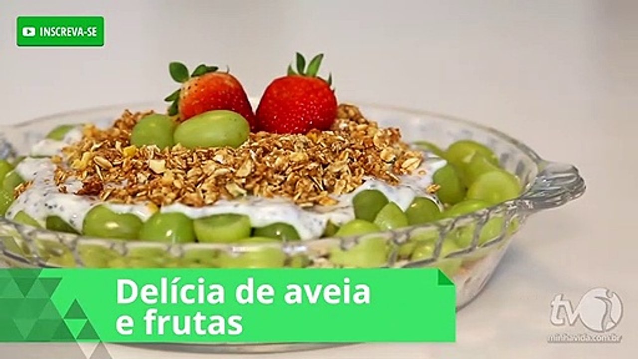 Delícia de aveia e frutas: uma sobremesa saudável e rica em fibras