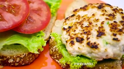 Hambúrguer de frango fit: saudável para comer sem culpa