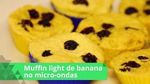 Muffin light de banana: receita leva farelo de aveia e fica pronta em minutos
