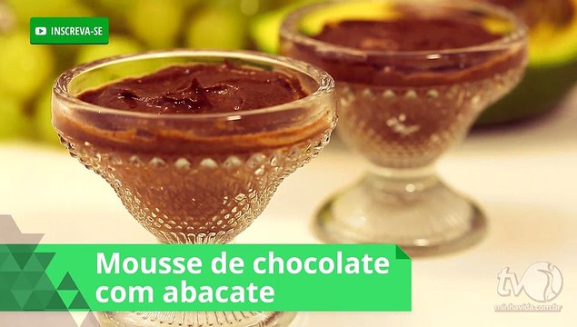 Mousse de chocolate com abacate é receita saudável e rica em gorduras boas