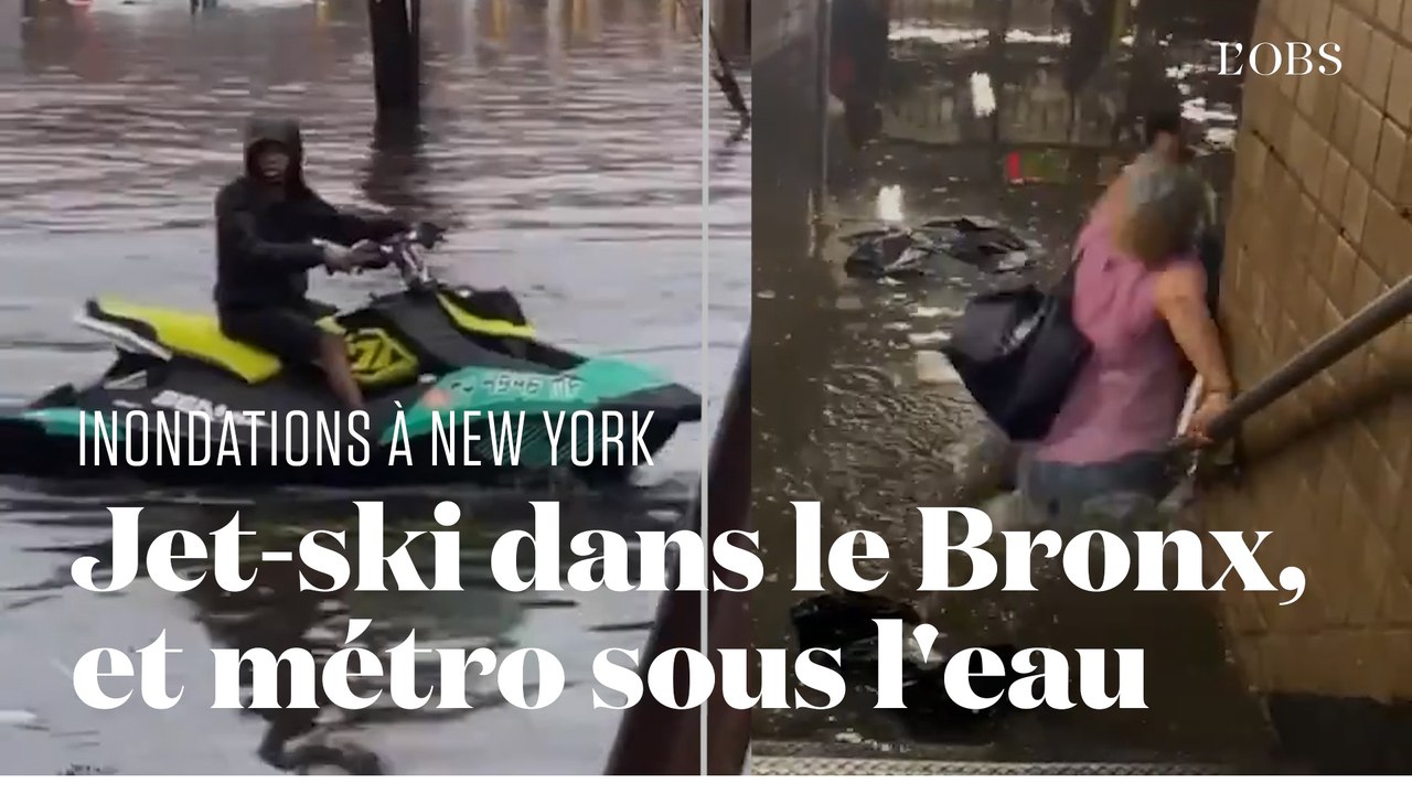 Les inondations à New York en six scènes insolites