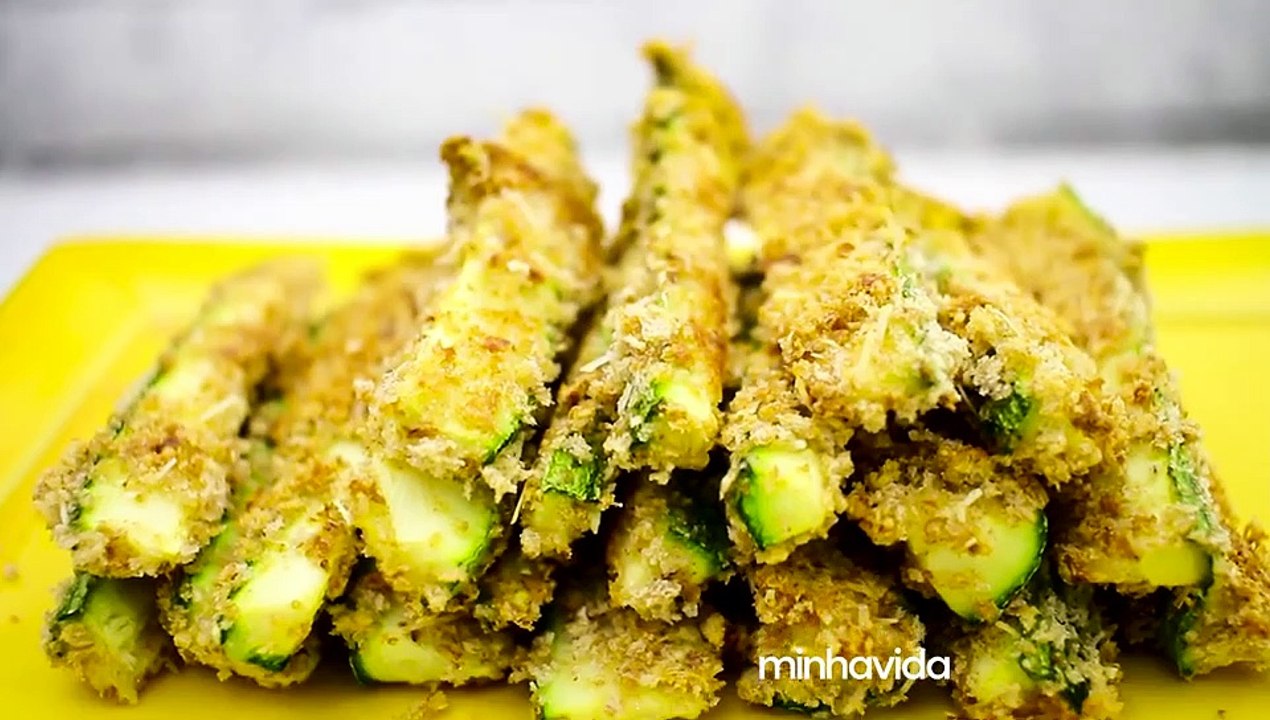 Palitos crocantes de abobrinha: uma receita fácil e light