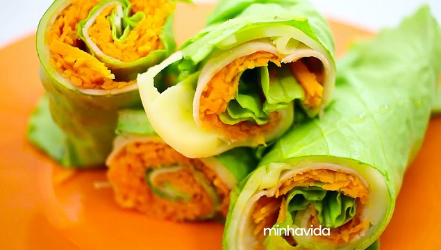 Rolinho de alface: uma receita deliciosa e com poucas calorias