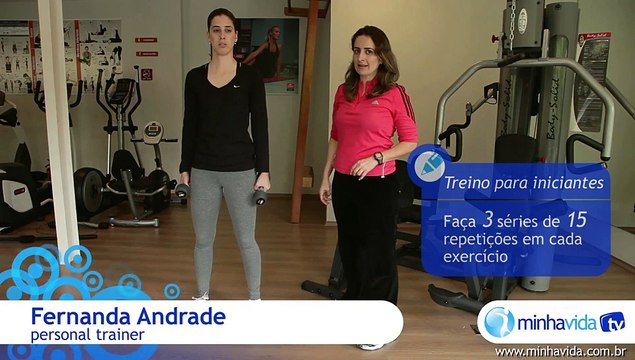 Treino de musculação: exercícios para pernas e braços