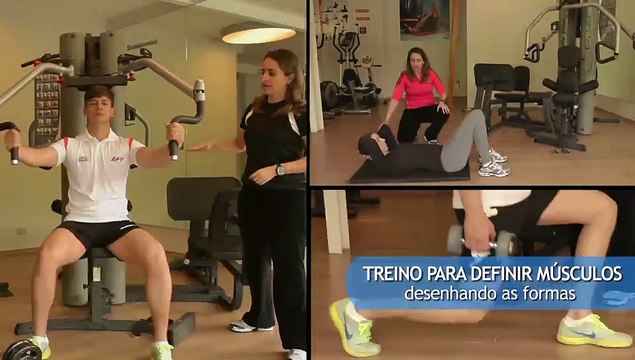 Treino de musculação: exercícios para braços e peitoral