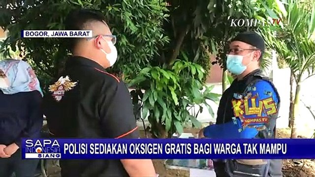 Bantu Warga Tak Mampu, Anggota Polres Bogor Dirikan Posko Oksigen Gratis di Tempat Tinggalnya