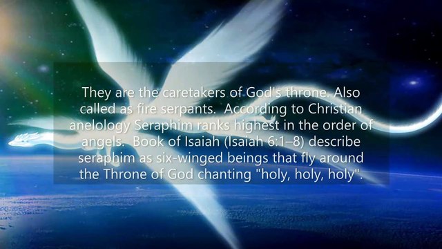 Hierarchy of Angels in heaven