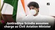 Jyotiraditya Scindia assumes charge as Civil Aviation Minister