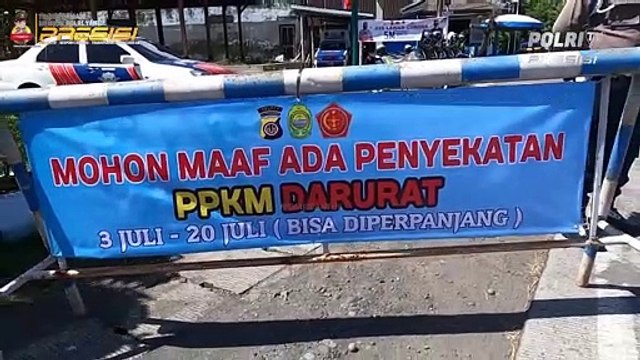 Polres Bantul Lakukan Penyekatan di Srandakan