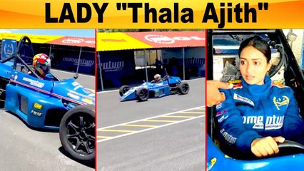 Nivedha Pethuraj Race Car பக்கம் திரும்பியுள்ளார் | Lady Thala Ajith, Car Racing