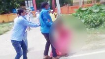 Watch: SP leader accuses BJP workers of pulling woman's saree