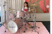 Travis Barker gifts Kourtney Kardashian’s daughter Penelope personalised drum kit