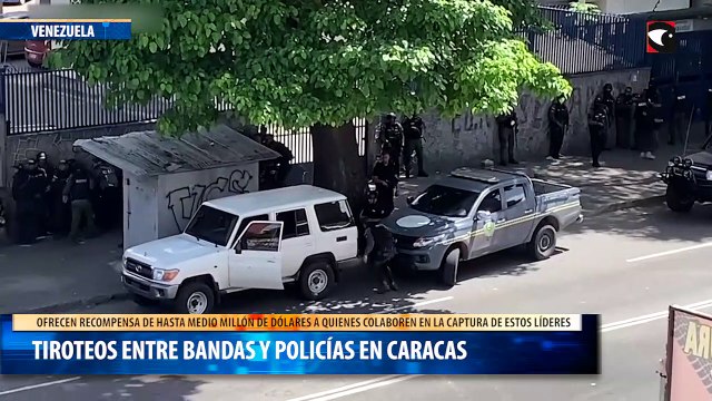 Tiroteos entre bandas y policías en Caracas
