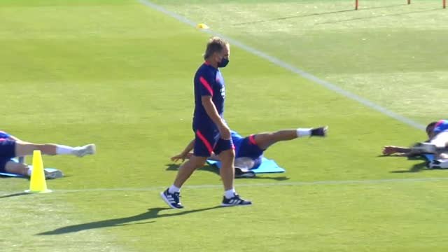El Atlético de Madrid acude a su tercer entrenamiento de pretemporada