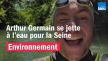 Arthur Germain se jette à l'eau pour la Seine