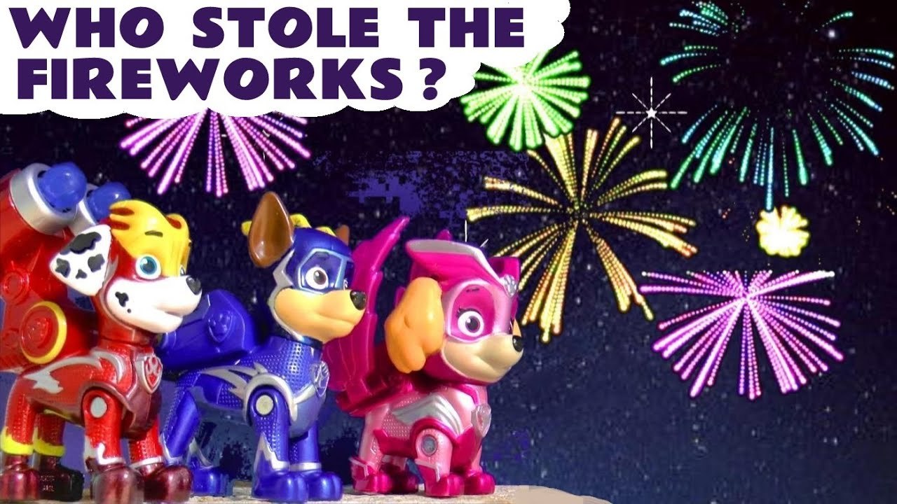 Paw Patrol Charged Up Mighty Pups Fireworks Rescue with the Funny