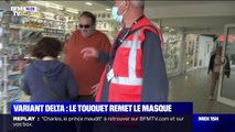 Au Touquet, où le masque en extérieur a fait son retour, des volontaires rappellent les passant à l'ordre