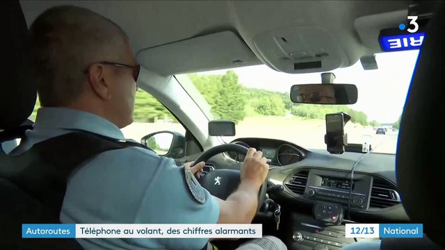8% des automobilistes et 14 % des chauffeurs de poids-lourds tiennent leur téléphone en main en conduisant sur l’autoroute, selon une étude - VIDEO