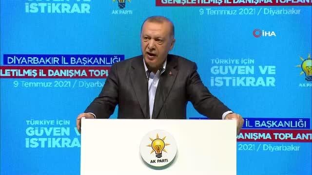 Cumhurbaşkanı Erdoğan: Şimdi yeni bir adım atıyorlar, Doğu Masası, Doğu Projesi, yahu neredeydiniz bugüne kadar. Biz bugüne kadar ne Doğudan koptuk...