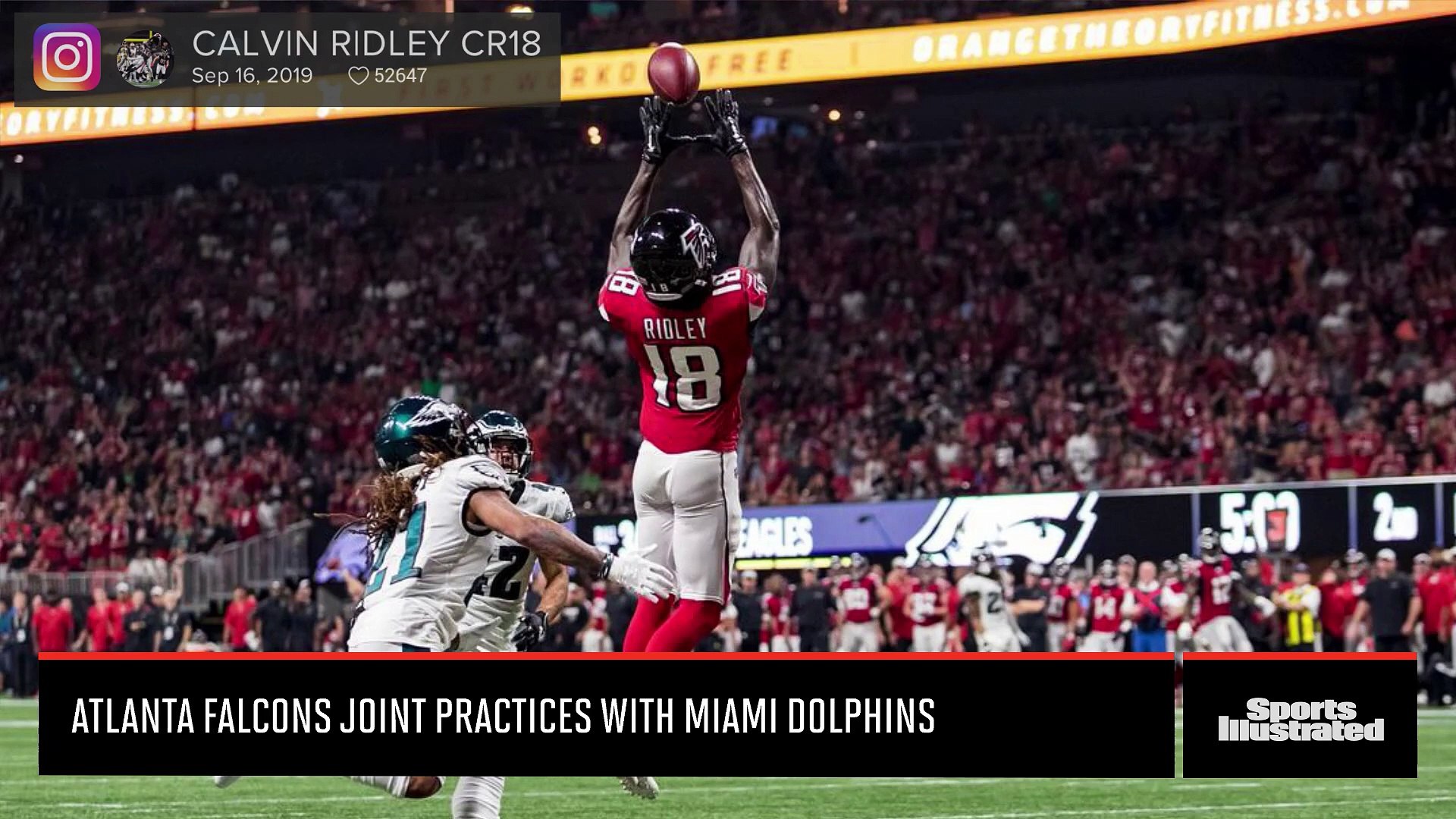 Atlanta Falcons and Miami Dolphins holding joint practice today