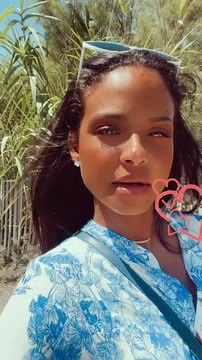Christina Milian en vacances dans le Sud avec sa petite tribue. Juillet 2021