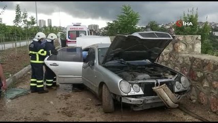 Kontrolden çıkan otomobil takla atarak durabildi: 1 yaralı