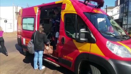 Motociclista sofre fratura exposta em acidente na esquina da Kennedy com a Flamboyant