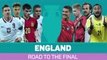 England's road to the Euro 2020 final