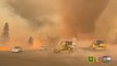 'Fire tornado' spins as wildfires rage in California
