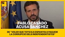 Pablo Casado acusa Sánchez de 