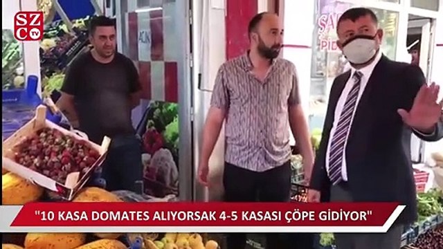 CHP'li Ağbaba'ya esnaf böyle dert yandı: 10 kasa domates alıyorsak bunun en az 4-5 kasası çöpe gidiyor