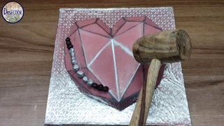 3D Heart Shape Pinata Cake | Heart Pinata Cake | Pinata Cake Heart Shape | Pinata Cake At Home | Desi Cook