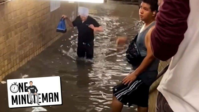 Absolutely NOTHING is worth wading through a flooded subway