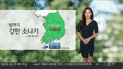 [날씨] 주말 30도 안팎 무더위…전국 곳곳 강한 소나기