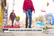 SJL: vecinos de Av. Las Flores denuncian que veredas desniveladas y con huecos los afectan