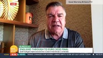 Football manager Sam Allardyce discusses Gareth Southgate's decisions about the England team