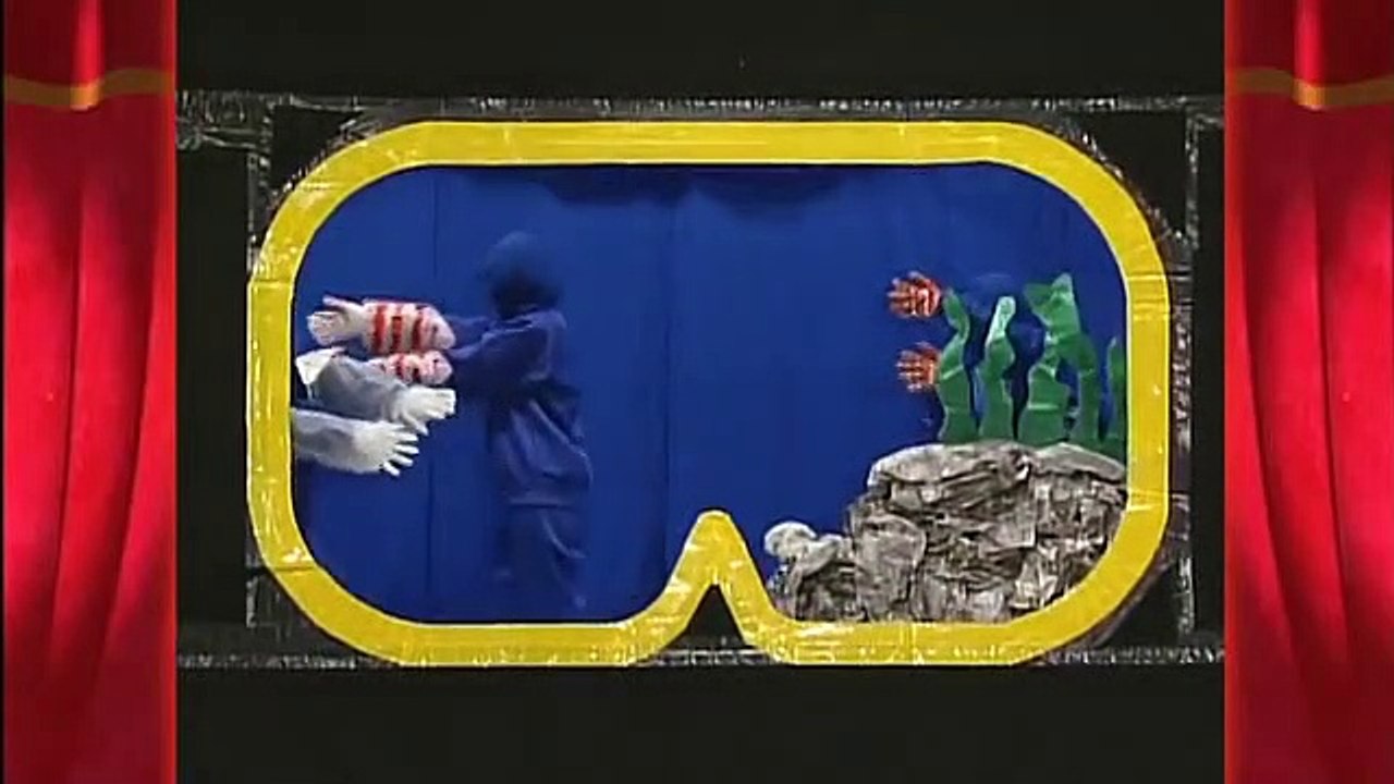 Scenery seen from underwater goggles